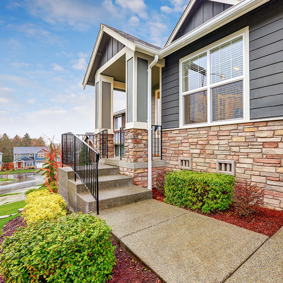 front walkway of house